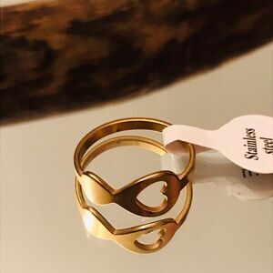 Infinity Ring Open Heart  